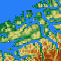 Nearby Forecast Locations - Kristiansund - Map