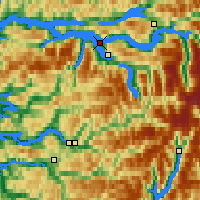 Nearby Forecast Locations - Sandane - Map