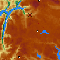 Nearby Forecast Locations - Fet I Eidfjord - Map