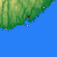 Nearby Forecast Locations - Kristiansand - Map