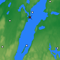 Nearby Forecast Locations - Karlsborg Air Base - Map