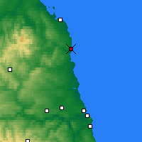 Nearby Forecast Locations - Alnwick - Map