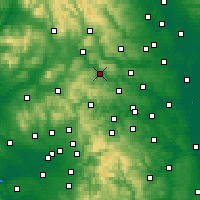 Nearby Forecast Locations - Keighley - Map