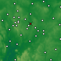 Nearby Forecast Locations - Nuneaton - Map