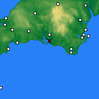 Nearby Forecast Locations - Dartmoor - Map