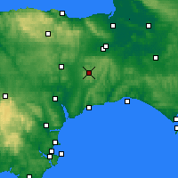 Nearby Forecast Locations - Taunton - Map