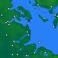 Nearby Forecast Locations - Kegnæs - Map