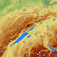 Nearby Forecast Locations - Chasseral - Map