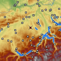 Nearby Forecast Locations - Egolzwil - Map