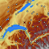 Nearby Forecast Locations - Oron - Map