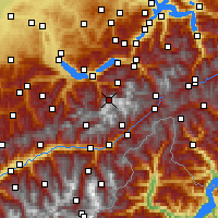 Nearby Forecast Locations - Jungfraujoch - Map