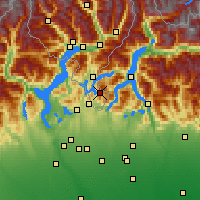 Nearby Forecast Locations - Monte Generoso - Map