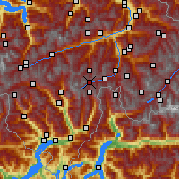 Nearby Forecast Locations - Vicosoprano - Map