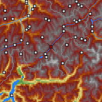 Nearby Forecast Locations - St. Moritz - Map