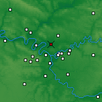 Nearby Forecast Locations - Le Bourget - Map