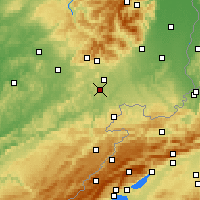 Nearby Forecast Locations - Dorans - Map