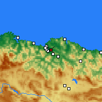 Nearby Forecast Locations - Bilbao - Map