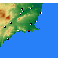 Nearby Forecast Locations - Cartagena - Map