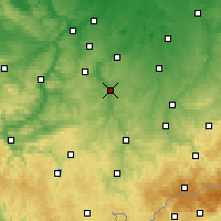 Nearby Forecast Locations - Gera - Map