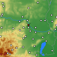 Nearby Forecast Locations - Hohe Warte - Map