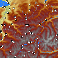 Nearby Forecast Locations - St Anton am Arlberg - Map