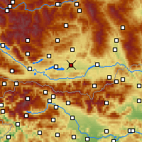 Nearby Forecast Locations - Klagenfurt - Map