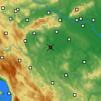 Nearby Forecast Locations - Karlovac - Map