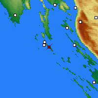 Nearby Forecast Locations - Mali Lošinj - Map