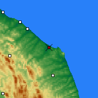 Nearby Forecast Locations - Ancona - Map