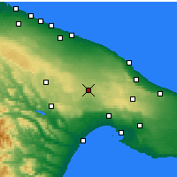 Nearby Forecast Locations - Gioia del Colle - Map