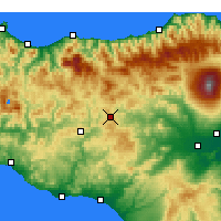 Nearby Forecast Locations - Enna - Map