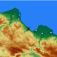 Nearby Forecast Locations - Samsun - Map