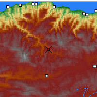 Nearby Forecast Locations - Gümüşhane - Map