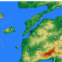 Nearby Forecast Locations - Çanakkale - Map