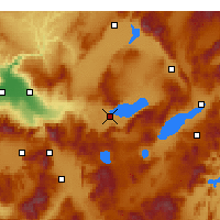 Nearby Forecast Locations - Denizli - Map