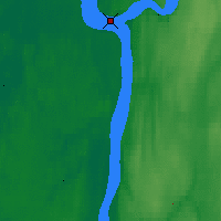 Nearby Forecast Locations - Turukhansk - Map