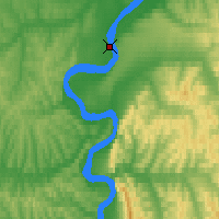 Nearby Forecast Locations - Krasnyy Aldan - Map