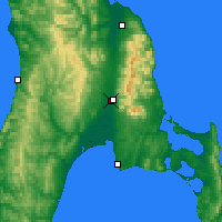 Nearby Forecast Locations - Yuzhno-Sakhalinsk - Map