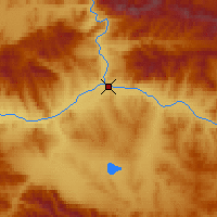 Nearby Forecast Locations - Kyzyl - Map