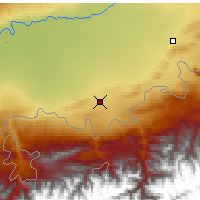 Nearby Forecast Locations - Fergana - Map