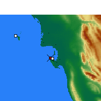 Nearby Forecast Locations - Bushehr Airport - Map