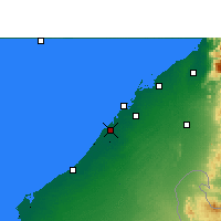 Nearby Forecast Locations - Dubai - Map