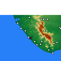 Nearby Forecast Locations - Thiruvananthapuram - Map