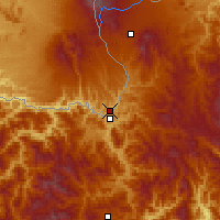 Nearby Forecast Locations - Hyesan - Map