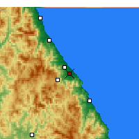 Nearby Forecast Locations - Gangneung - Map