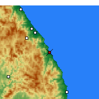 Nearby Forecast Locations - Donghae Radar - Map