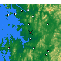 Nearby Forecast Locations - Osan - Map