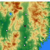 Nearby Forecast Locations - Hanamaki Airport - Map