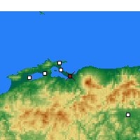 Nearby Forecast Locations - Yonago - Map