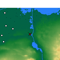 Nearby Forecast Locations - Ismailia - Map